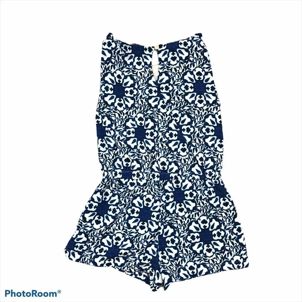 Girls Vineyard Vine‎ Tile Medallion Print Romper Sm